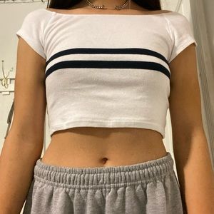 Brandy off shoulder tee